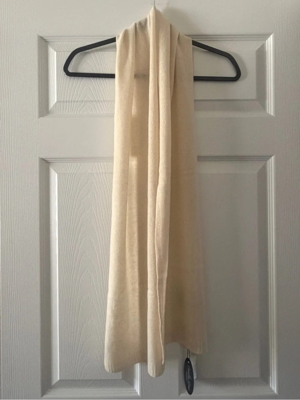 Caroline Grace Ivory Lightweight Knit Wrap Scarf